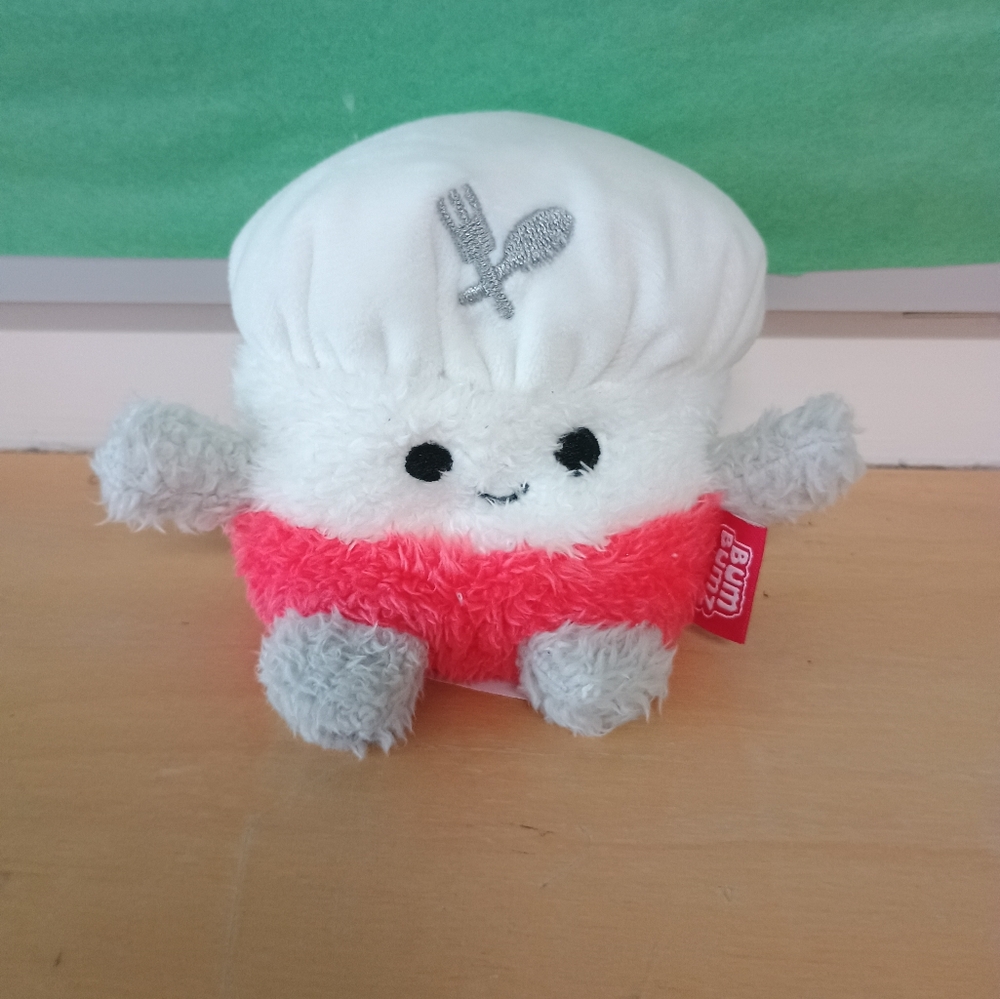 Jazwares BUMBUMZ Beanie belly Sitting Plush Takeout Bumz Chef Hat 4in - Picture 2 of 10